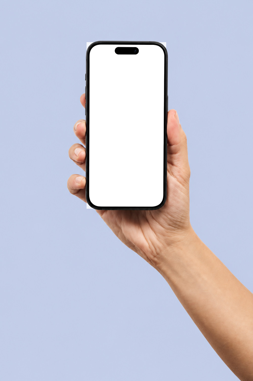 Hand holding phone